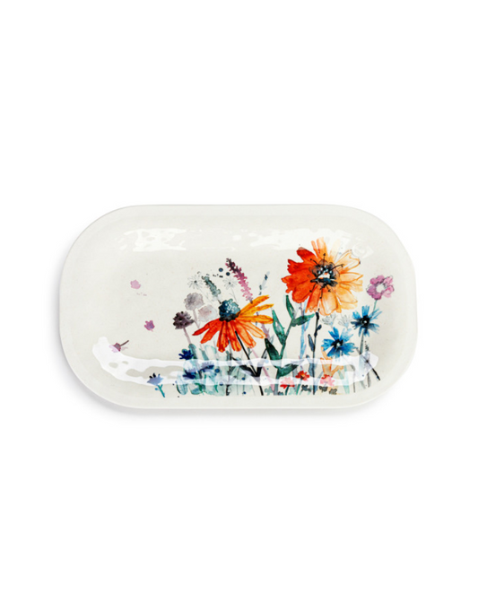 Meadow Flowers Melamine Rectangular Platter