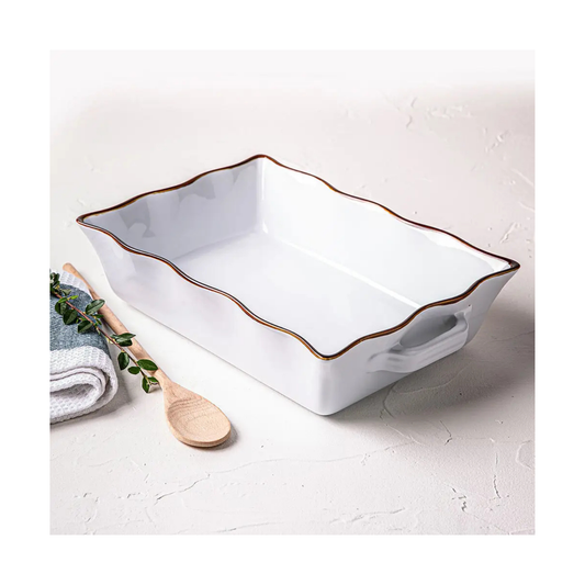 Tuscana Fluted Large Rectangular Baker