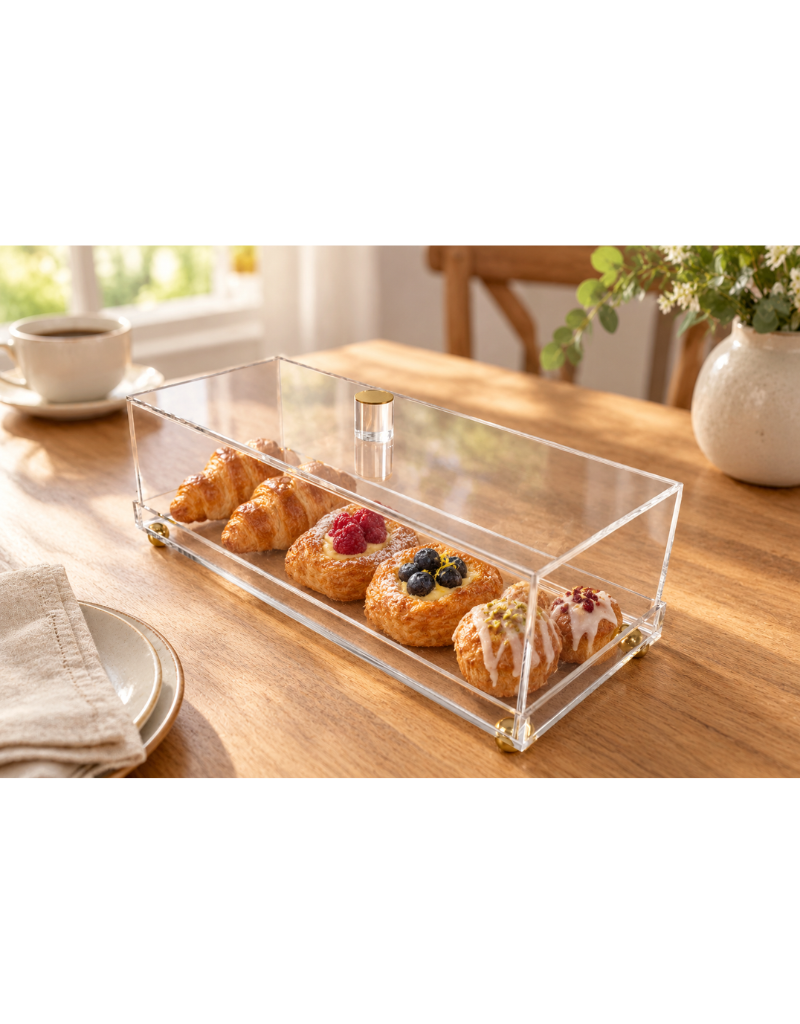 Vikko Lume Acrylic Rectangle Tray with Dome Cover