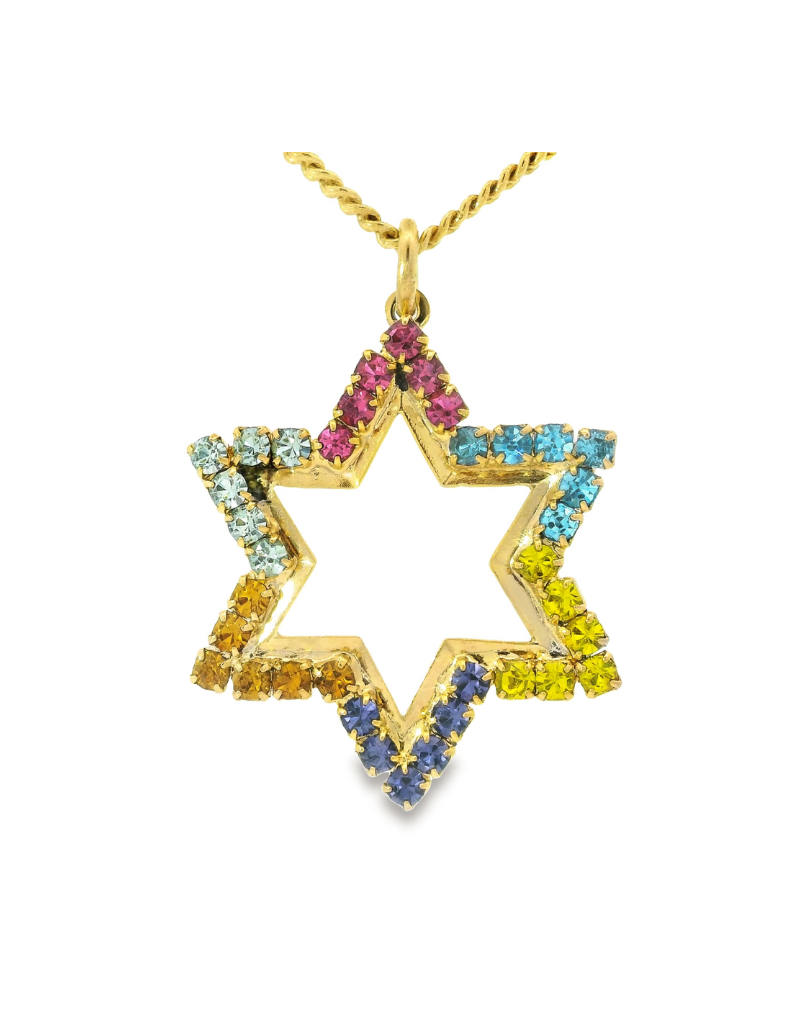 Multicolor Neon Star of David