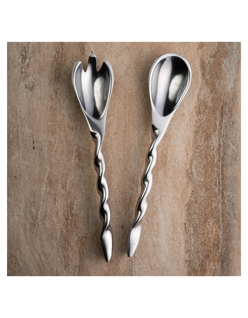 Elegant Aluminum Salad Servers