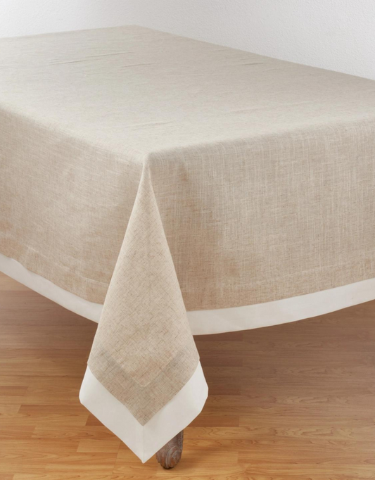 Double Layer Tablecloth - Natural