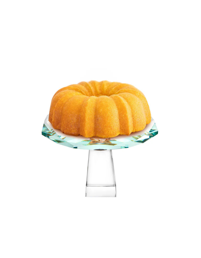 Cake Stand with Amber Diamond on Foot