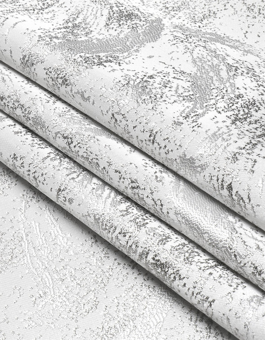 Jacquard Silver Brushstroke Tablecloth #1330