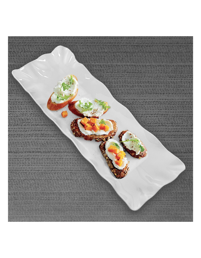 White Melamine Rectangular Tray