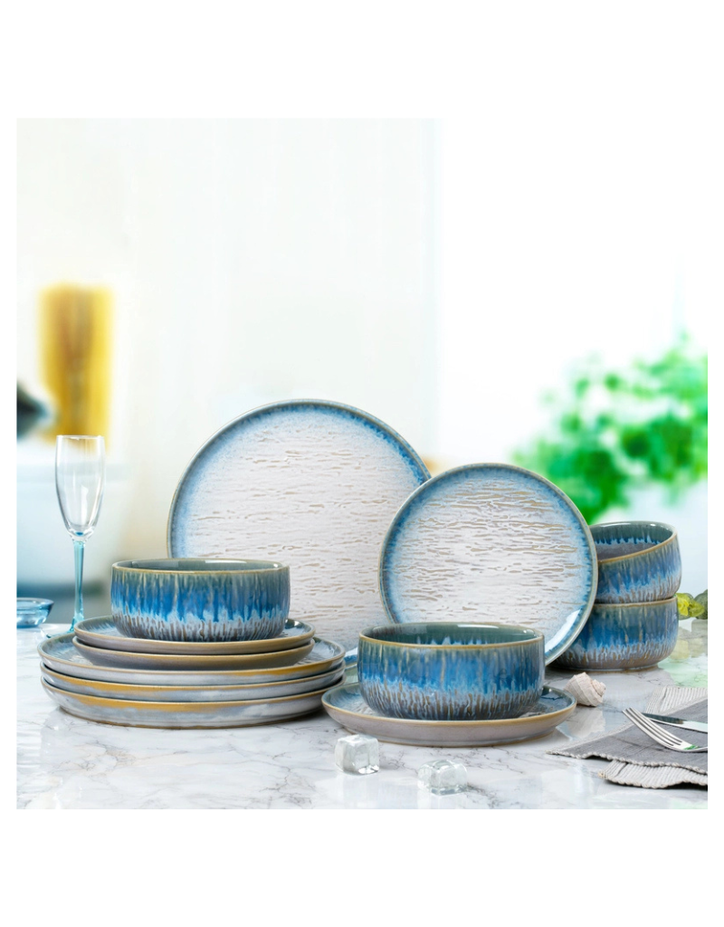 Talia 12pc Stoneware Dinnerware Set