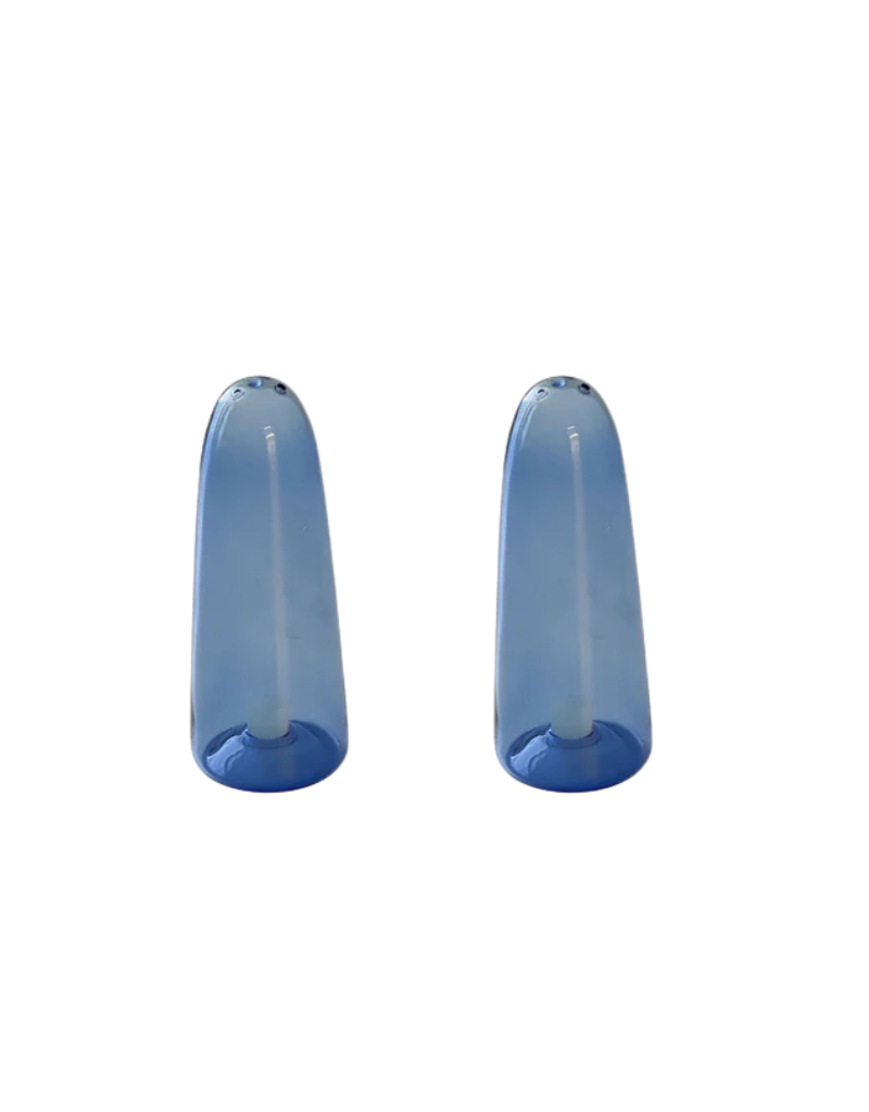 Colored Glass Salt Shakers