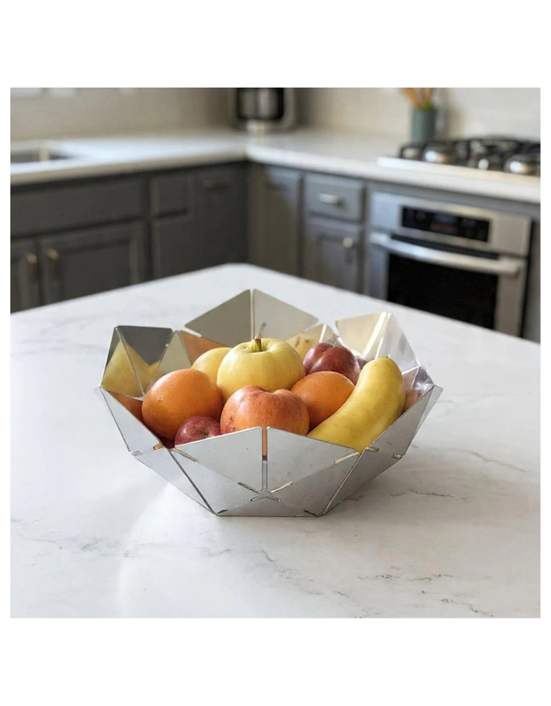 Geometric Stainless Steel Bowl