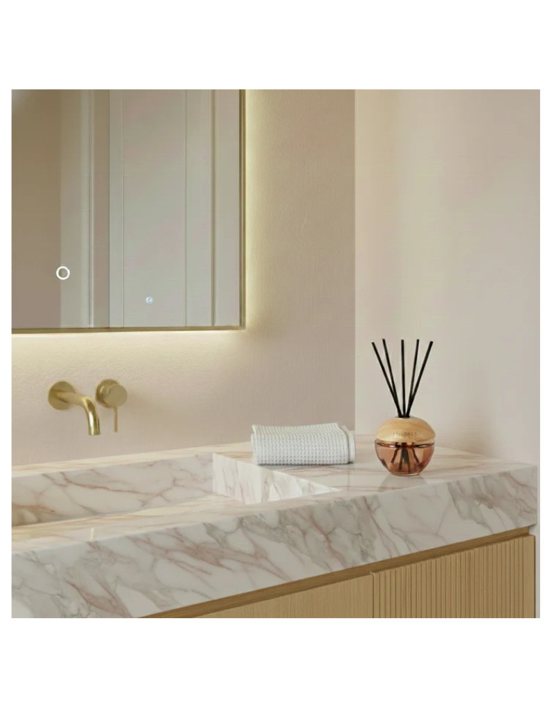 Round Modern Wood Reed Diffuser - Lily of the Valley