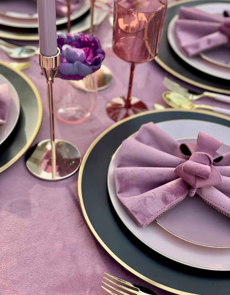 Velvet Mauve Tablecloth