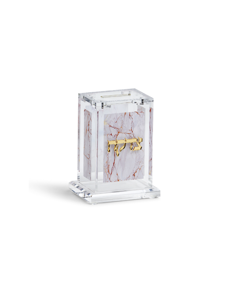 Acrylic Tzedakah Box (Options)