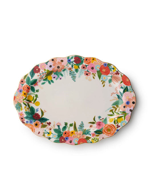Garden Party Large Porcelain Serving Platter