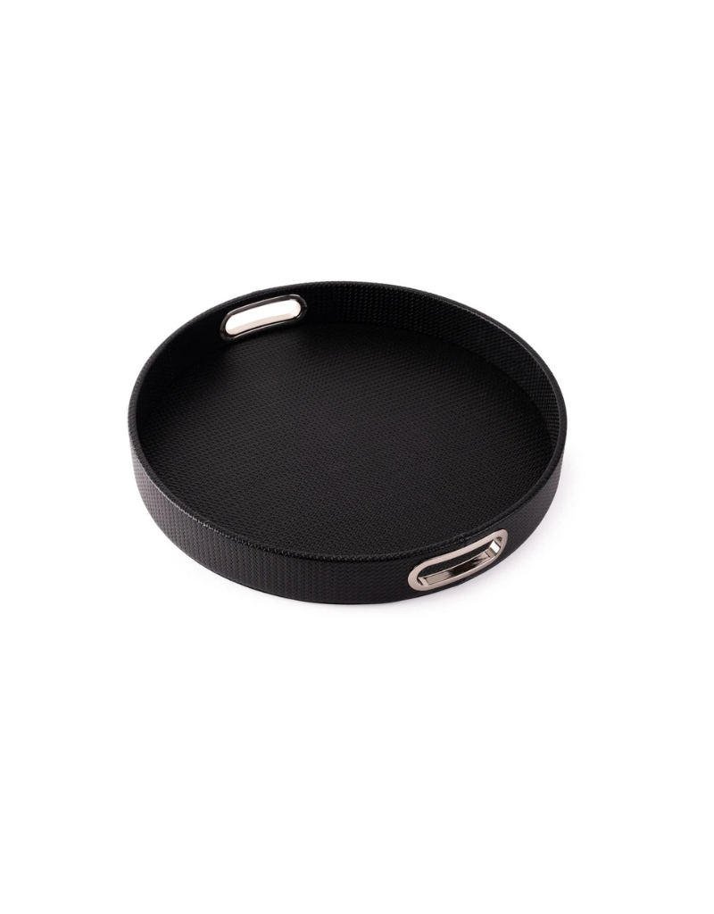 Round Design Tray with Chrome Handles (options)