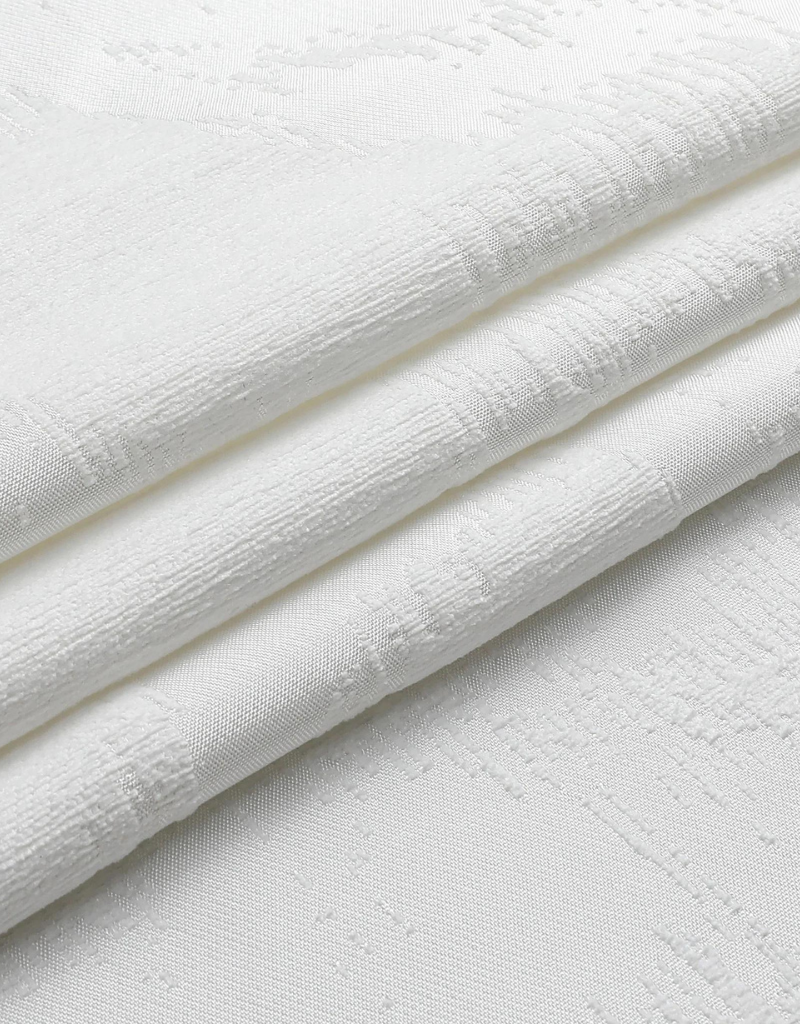Jacquard White Chenille Circle Tablecloth #1383
