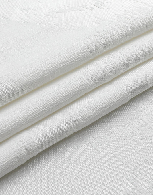 Jacquard White Chenille Circle Tablecloth #1383