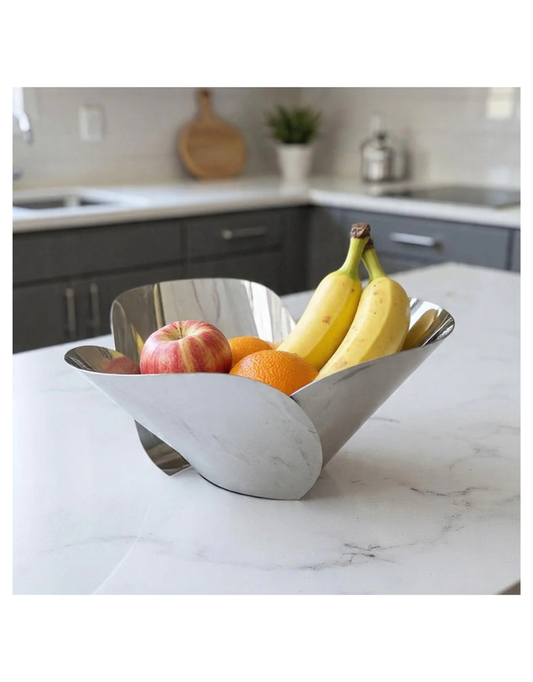 Stainless Steel Curved Bowl