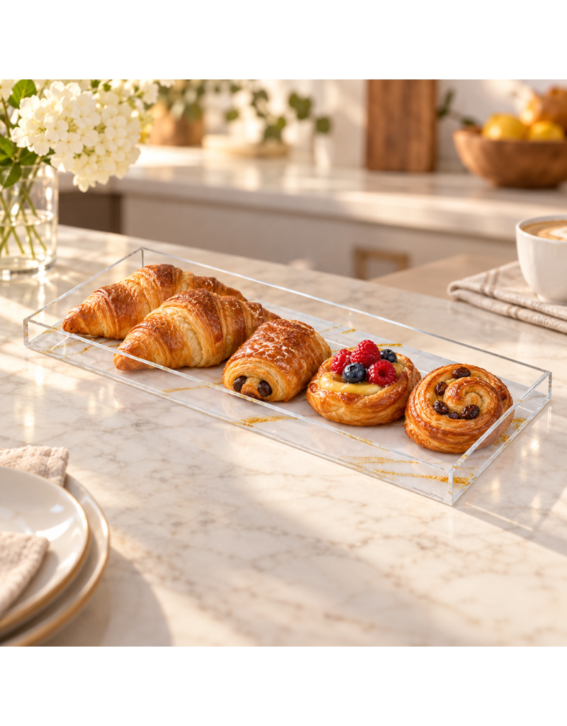 Basic Marble Bread / Towel Tray