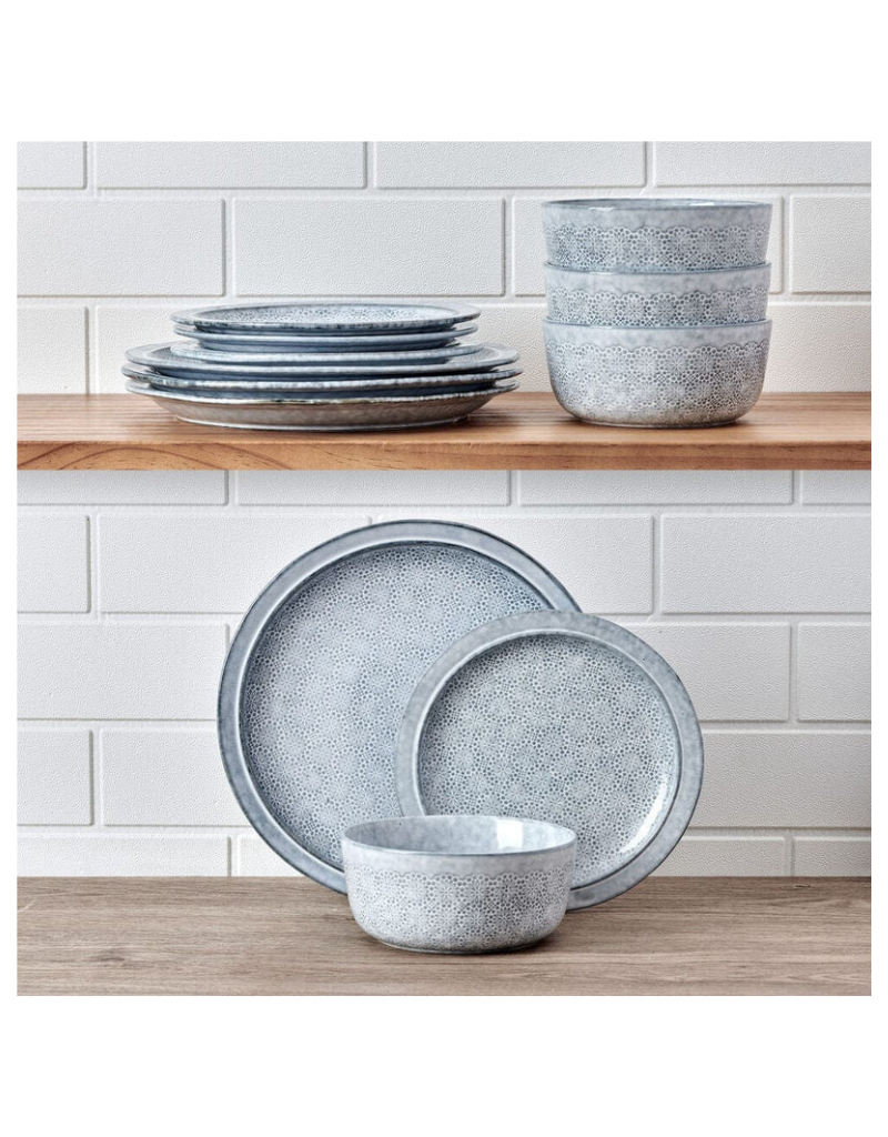 Blooming Meadow 12 pc Stoneware Dinnerware Set
