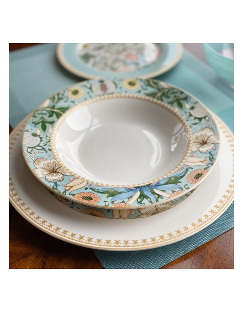 Morris Garden 24pc Porcelain Dinnerware Set