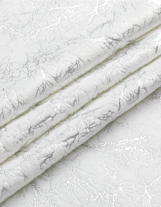 Velvet Silver Branch Print Tablecloth #1411