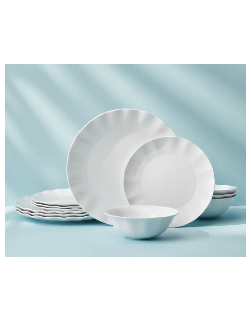 Elodie 12pc Bone China Dinnerware Set