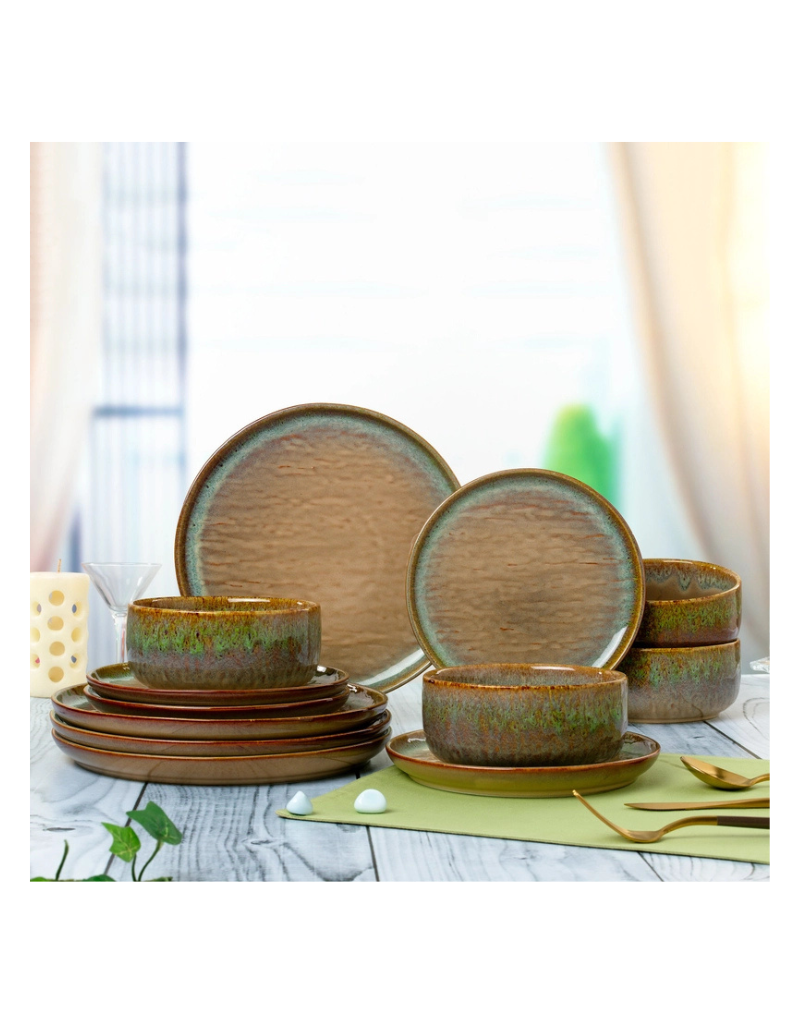 Alyssa 12pc Stoneware Dinnerware Set