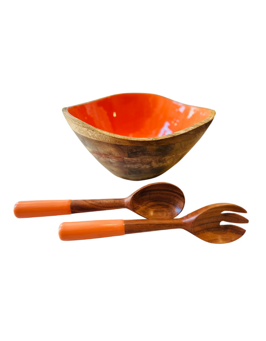 Bright Mango Bowl & Server Set (Options)