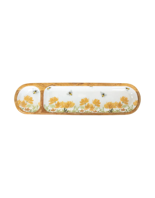 Bee Field 2 Section Tray