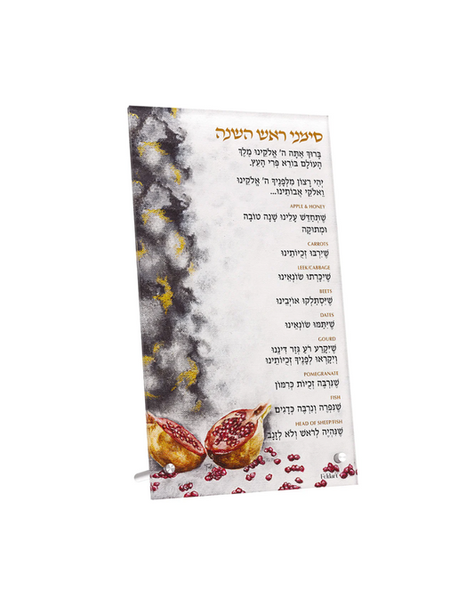 Modern Pomegranate Simanim Card