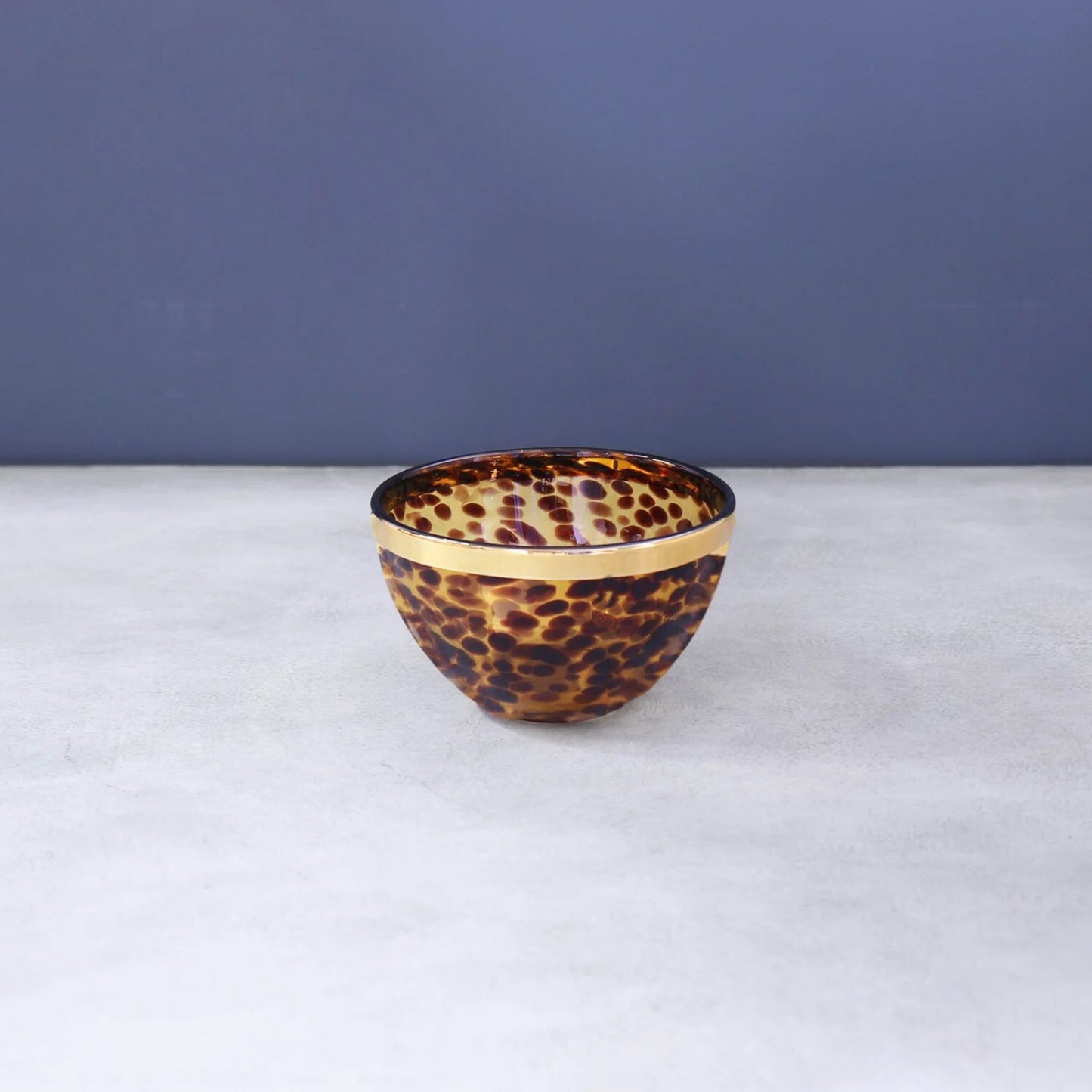 Glass Tortoise and Gold Bowl