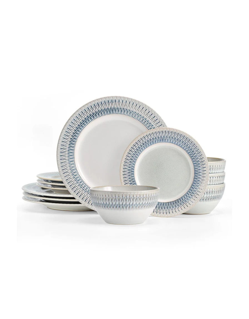 Casey 12pc Stoneware Dinnerware Set