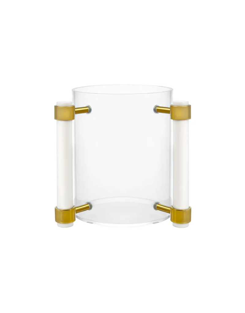 Acrylic Wash Cup with White Handles