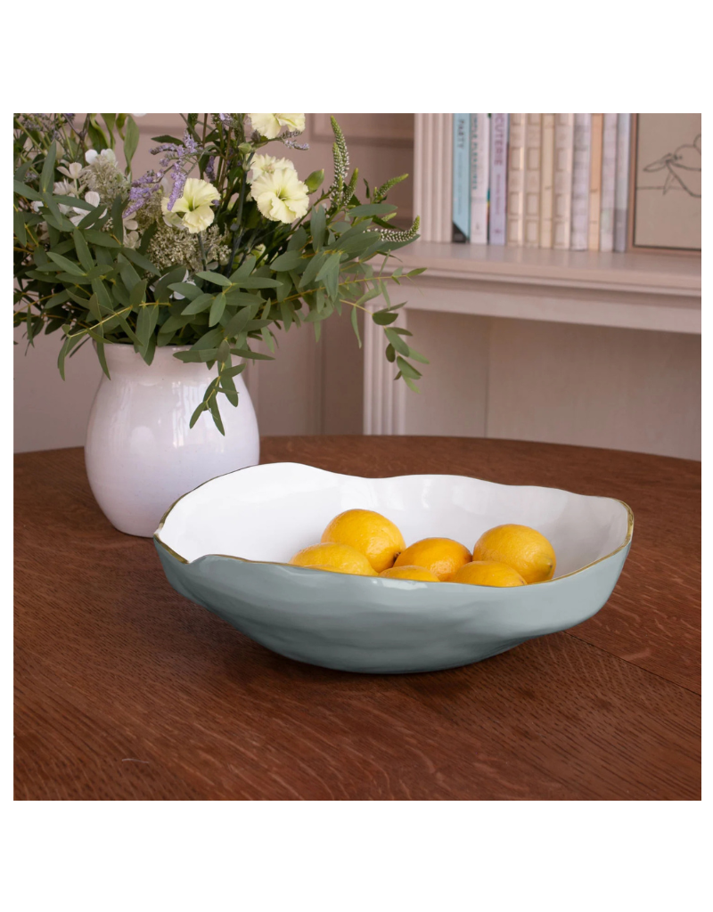 Encanto Dakota Large Bowl - Slate and White