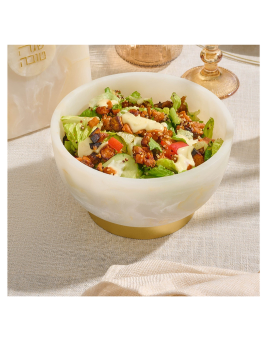 Gold Round Resin Centerpiece Decorative Bowl (options)