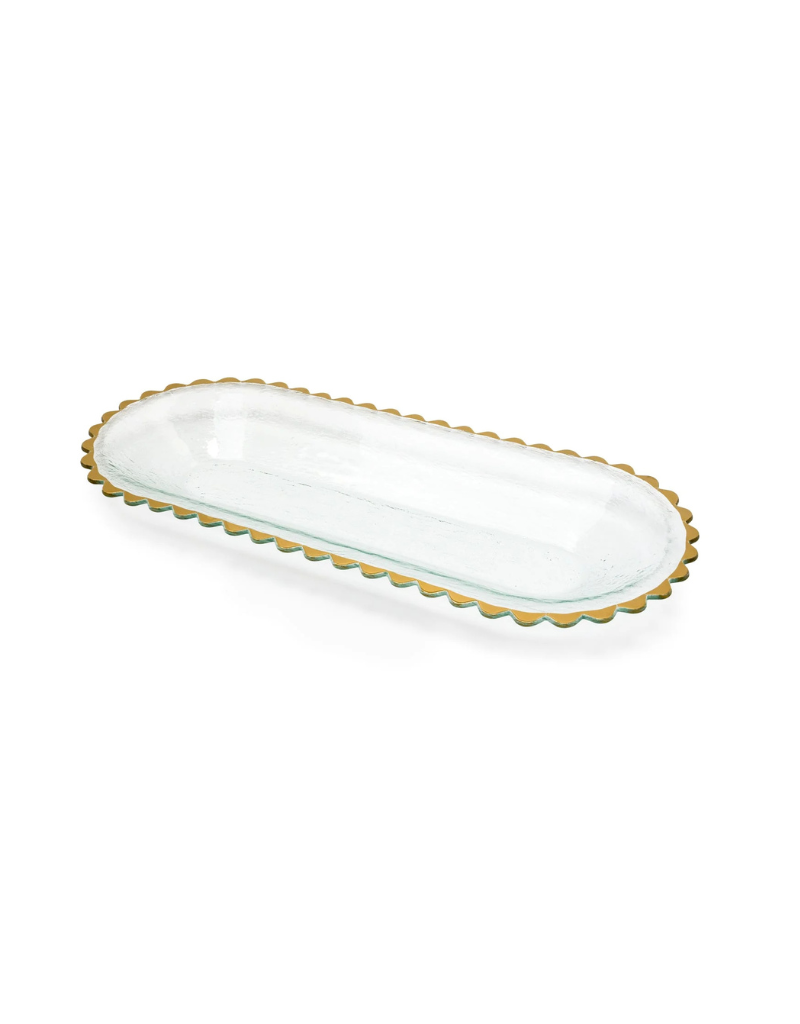 Gold Sweetie Oblong Serving Bowl
