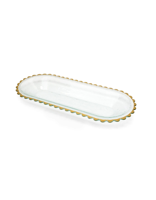 Gold Sweetie Oblong Serving Bowl