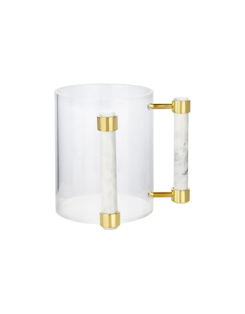 Acrylic Wash Cup with Marble Handles