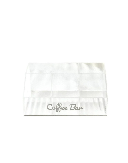 Corrugated Lucite Coffee Bar Organizer