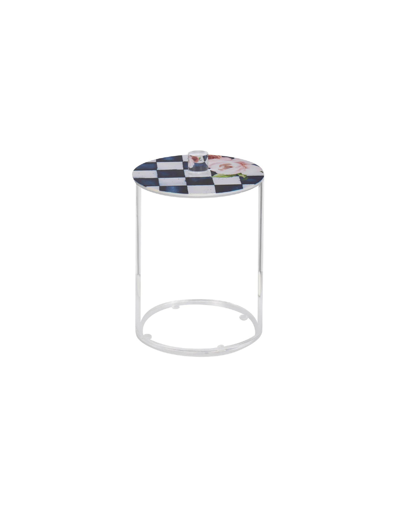 Checkered Lucite Jar