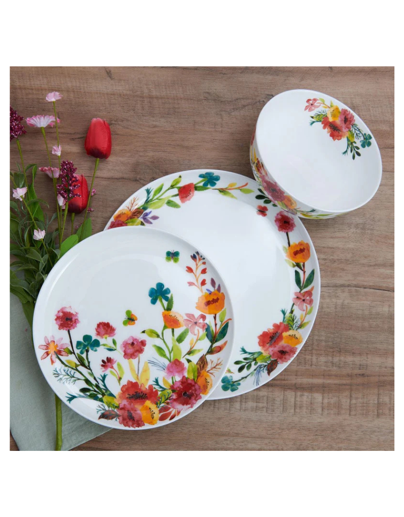 Karina 12pc Bone China Dinnerware Set