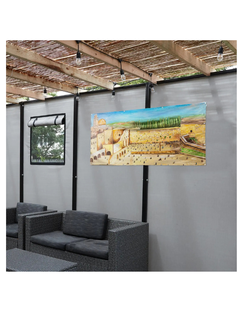Kosel in Color Vinyl Sukkah Decoration