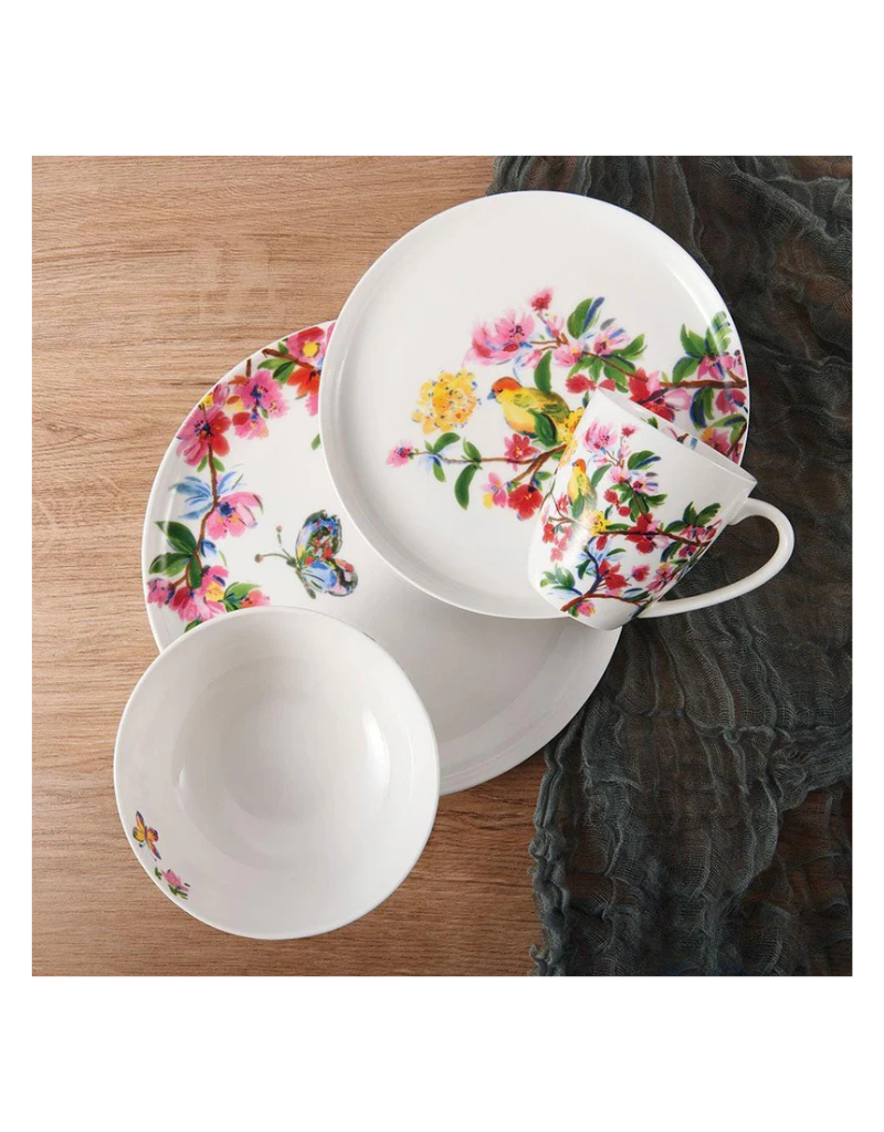 Butterfly Garden 16pc Bone China Dinnerware Set