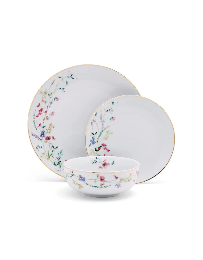 Kalina 24pc Porcelain Dinnerware Set