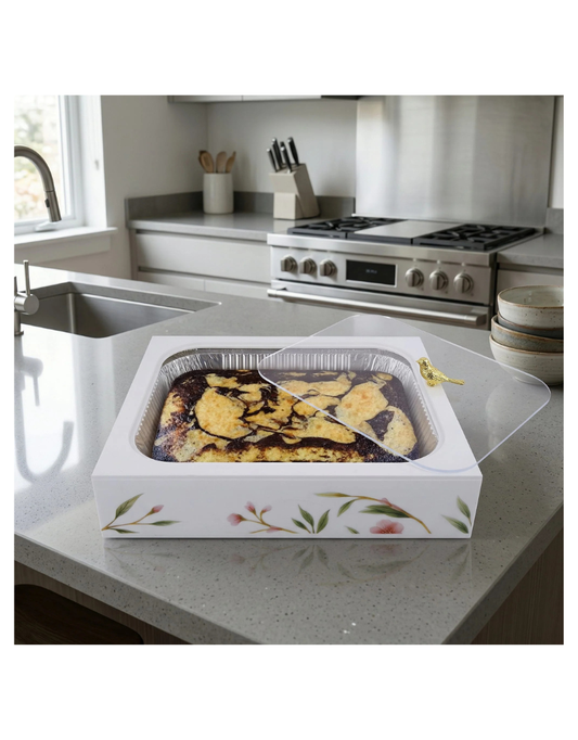 Floral Bird Pan Holder