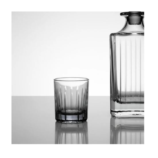 Set of 6 Timeless Shot Glasses Colored Shaded Bottom