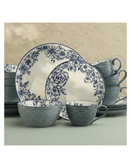 Gabriela 16pc Stoneware Dinneware Set