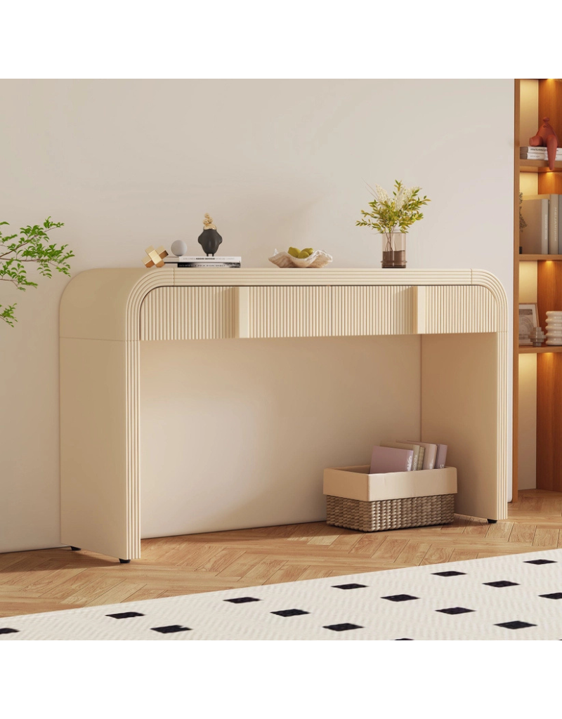 Apricot Cream Modern Console Table