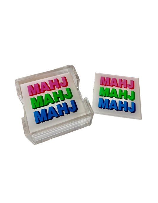 Acrylic Coaster Set - MAHJ MAHJ MAHJ