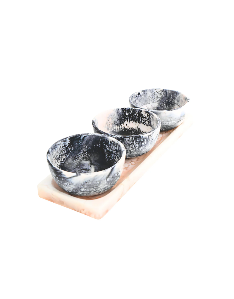 Lucente Blush Resin Bowl Set