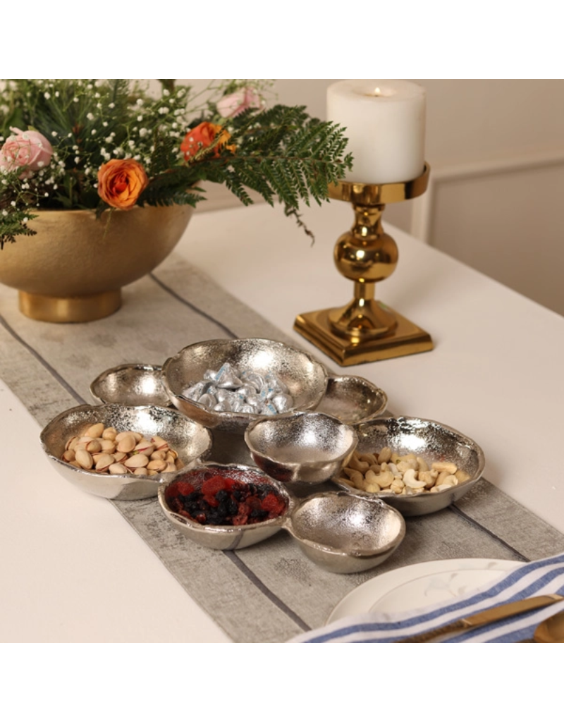 Aluminum Textured 9 - Cluster Bowl